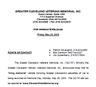 The Greater Cleveland Veterans Memorial (GCVM) - Press Release
